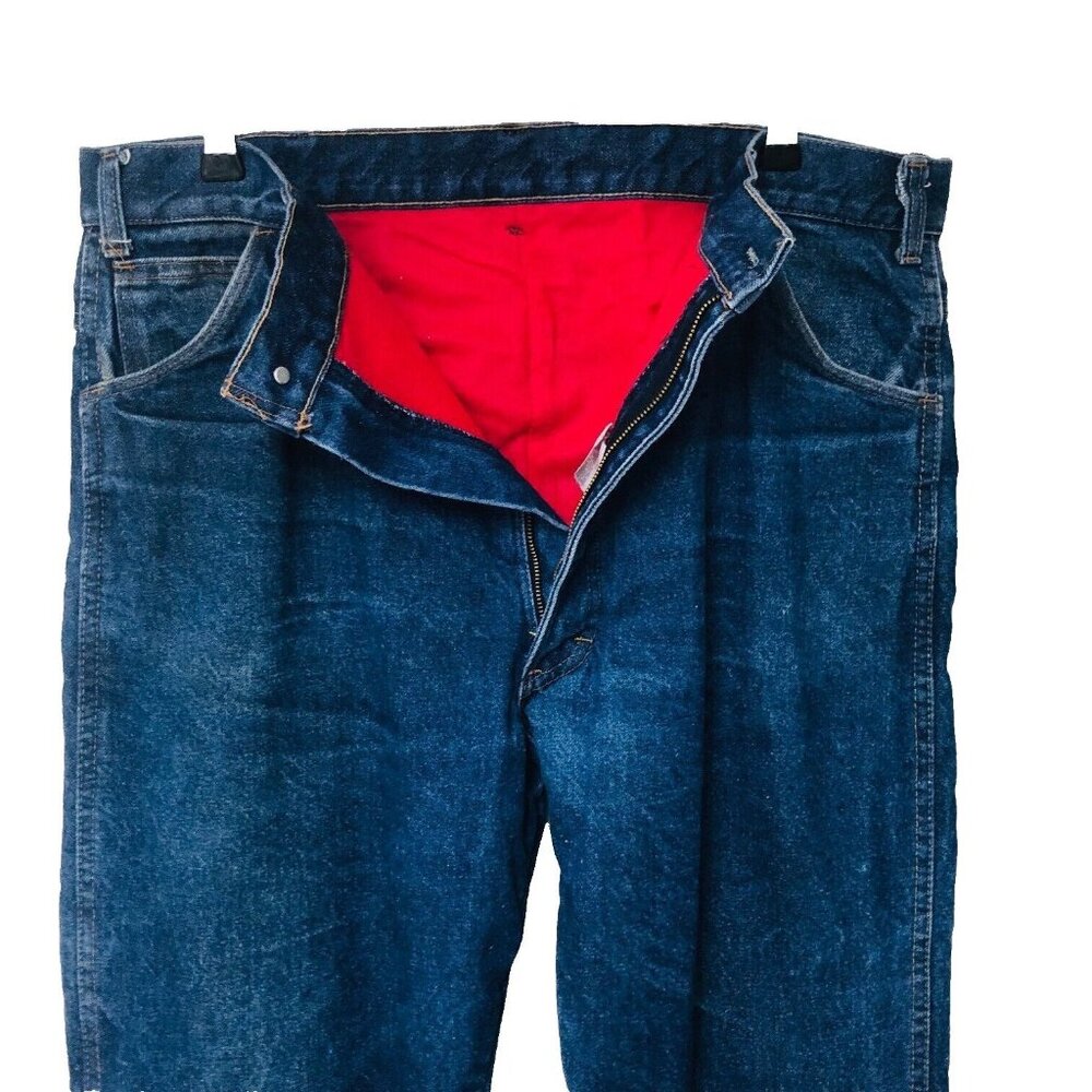 Flannel Lined Denim Jeans Men's 38 x 30 Tag 40 Wear Guard Dad Grandpa Insulated